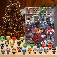 24pcs/set Marvel Blind Box Christmas Gifts Kids Avengers Figure Toys Christmas Advent Calendar Countdown Children Christmas Gifts
