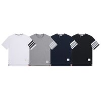 24ss Mới Thom TB Browne Áo Sơ Mi Nam Nữ Thể Thao Đường Phố Áo Len Áo Thun Ngoài Trời