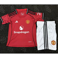 25 / 26 Áo đấu Manchester United, bộ áo bóng đá trẻ em, bộ áo thể thao và giải trí gia đình chất lượng cao, áo bóng đá