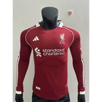 25-26 Liverpool sân nhà dài tay áo bóng đá phiên bản áo đấu tùy chỉnh tên và số