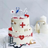 25 Cái / bộ Y Tá Bánh Toppers Y Tá Tốt Nghiệp Chủ Đề Trang Trí RN Bác Sĩ Điều Dưỡng Cupcake Topper Cho Dự Tiệc Điều Dưỡng Tiếp Liệu Trang Trí