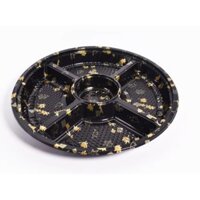 25 CÁI Khay nhựa TRÒN SIZE ĐẠI ĐK 36CM đựng sushi, sashimi, kimbap, bánh, hải sản… có Chứng nhận An toàn VSTP