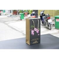 25 cái - Túi giấy đựng rượu đựng nước trái cây hộp chivas,2 chai rượu vang - Đen - Mẫu số 21