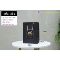 25 cái - Túi giấy đựng rượu Chivas quà tặng hộp giày dép bánh kẹo - Túi số 3 Xanh