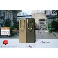25 cái - Túi giấy kraft vuông đứng đựng quà tặng chai nước suối chai coca 500ml - Túi số 20