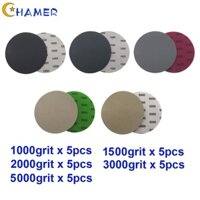 25 Chiếc 5 inch Móc & Vòng Ướt / Khô 1000 1500 3000 5000 Grit Giấy Nhám Đĩa [chamer]