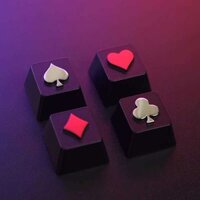 25 Key Stone Playing Cards Spades Yêu Thích Fancy Thiết Bị Ngoại Vi Bàn Phím Cơ Khí Kẽm Nhôm Hợp