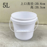25 lít 20 lít 5 lít 10 lít nhựa dày hóa chất thùng màu trắng có nắp thùng sơn thùng dầu bôi trơn th