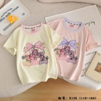 25 Mùa Hè Phong Cách Mới Little Pony Trẻ Em Áo Thun Cotton Nhiều Màu Sắc Tay Ngắn Hoạt Hình Thời Trang Cô Gái Nửa Tay Top Vừa Lớn Trẻ Em