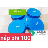 25 nắp phi 100 màu xanh dương bình 20lít