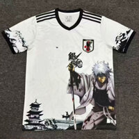 25 Nhật Bản Gintama Trắng Áo Bóng Đá S-XXL Người Lớn Tay Ngắn Nhanh Khô Áo AAA