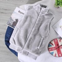 25 [Phong cách Hàn Quốc thanh lịch] Áo vest cổ đứng cho nam, áo khoác thời trang Hàn Quốc, kích thước lớn, áo vest giả len mink, áo vest ấm có mũ cho cặp đôi, có hàng