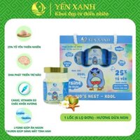 25% tổ yến  - Nước tổ yến sào chưng dành cho trẻ em Kid's Nest Kool hương dừa non – YẾN XANH - Lốc 6 lọ x 70ml