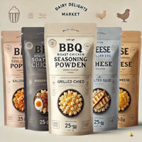 (250 Gram x 5 gói) combo ngũ vị ăn tết thả ga, bột lắc mặn ngọt cho cả gia đình thưởng thức