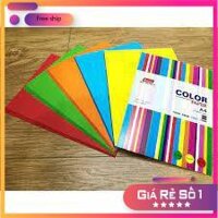 250 tờ Giấy màu A4 ĐL 80gsm ( 5 màu XL, XB, Đ, C, VC)
