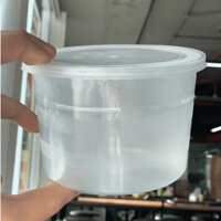 250 Tô Nhựa 600ml Có Nắp Losupply - Hộp Nhựa Trong Kèm Nắp Đựng Cháo Súp Bún Phở Hủ Tíu - 1 Bao 250 Cái