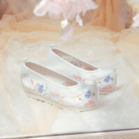 2502 Hàng Mới Về AL Dance Thêu Chính Hãng [Thỏ Mây] Phong Cách Mới Xuân Hè Giày Hanfu Nữ Cổ Giày Nữ Giày Thêu Nữ Bên Trong Tăng Chiều Cao Đầu Giày