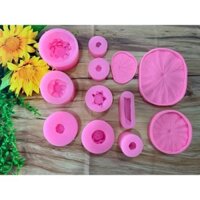 2506.599 BỘ 12 KHUÔN SILICONE SEN NƯỚC