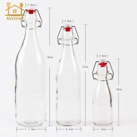 250ml 500ml 1000ml Chai Thủy Tinh Bia Bia Bia Chai Nước Bảo Quản