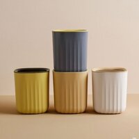 2523 Người Khen ngợi Dễ Thương Cao Cấp Thùng Rác Để Bàn Đơn Giản Phong Cách Bắc Âu Nhỏ Bấm Vòng Không Có Nắp Bàn Lưu Trữ Thùng Rác LF2.28