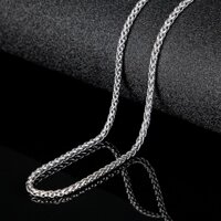 2.5/3.2mm Stainless Steel Twist Chain Male Chain Men and Women Punk Rock Style Necklace