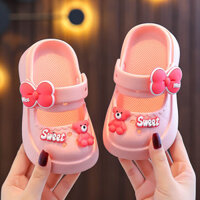 2537 Lần Mua Lại Giày Công Chúa EVA Dép Dép Gấu Nhỏ Thời Trang Bé Gái Trong Nhà Chống Trơn Trượt Bohemian Lỗ Dép 25.3.18