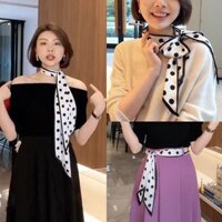 2538 Bộ Sưu Tập Người Đen Trắng Vát Sọc Trang Trí Cao Cấp Dài Khăn Lụa Nhỏ Nữ Nẹp Phù Hợp Với Áo Sơ Mi Thắt Lưng Ruy Băng 2538 Bộ Sưu Tập Người Đen Trắng Vát Sọc Trang Trí Cao Cấp Dài Sọc Nhỏ Khăn Lụa Nữ Nẹp Phù Hợp Với Áo sơ mi buộc khăn ruy băng 3.15