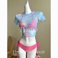 2555 Người Mỹ Người Yêu Barbie Màu Hồng bikini Bộ Ba Mảnh Gợi Cảm Cô Gái Nóng Đi Biển Bể Bơi Kỳ Nghỉ Đồ Bơi bikini 2.20