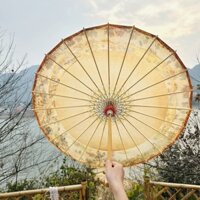 [2559 Người Đã Thu Thập] Ô Giấy Dầu Phong Cách Cổ Điển Đầy Đủ Mặc Retro Di Sản Văn Hóa Vô Hình Bảo Vệ Mặt Trời Chụp Ảnh Cổ Điển Đạo Cụ Hanfu Khiêu Vũ Cheongsam Chống Mưa Chống Nước