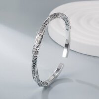 2578 Người Bộ Sưu Tập Ánh Sáng Sang Trọng Mobius Nhẫn Totem Vòng Tay Nam Nữ Bạc Phong Cách Retro Vòng Tay Chắc Chắn Không Phai Màu Giá Trị Cao
