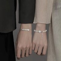 [2594 Bộ sưu tập người] Vòng tay cặp đôi Camellia Một cặp Vòng tay cặp đôi Vòng tay nữ Mã thông báo tình yêu Quà tặng kỷ niệm cho bạn trai và bạn gái20250220