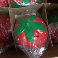 [25CM-ĐẠI KHỔNG LỒ] Squishy QUẢ DÂU TÂY ĐỎ Đẹp Đại Khổng Lồ Chính Hãng