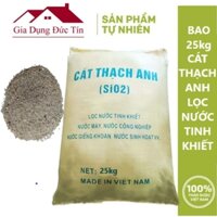 25kg Cát lọc nước, Cát Thạch Anh - Lọc Nước, Lọc nước giếng khoan, Lọc nước bể cá, Lọc Phèn, Dùng Cho Hệ Thống Lọc Nước.