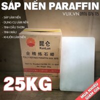 25KG Sáp Nến Tinh Luyện Paraffin Wax - Nguyên Liệu Làm Nến Thơm Handmade