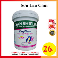25kg Sơn nước SANSHIELD Lau Chùi cao cấp nhiều màu trang trí nội thất, decor thay giấy dán tường