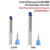 2.5ml / 5ml Gel tẩy trắng nha khoa Làm trắng răng Dual Barrel Ống tiêm Gel làm trắng răng 35% hydro Peroxide  Dental 35%hydrogen Peroxide Whitening Gel
