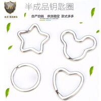 25mm 30mm Dây thép Vòng sắt Vòng chìa khóa Vòng mở Vòng tròn thép Móc khóa Vòng rèm Móc chìa khóa Khóa cho nam và nữ Mặt dây chuyền