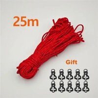 2.5mm Phản Quang Lều Dây Cường Độ Cao 20m 25m Đa Năng Guyline Dây Cắm Trại Lều Bạt Phụ Kiện Clothingline Paracord