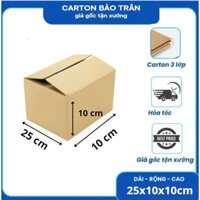 25x10x10 cm 100 Hộp carton Giấy vàng siêu cứng