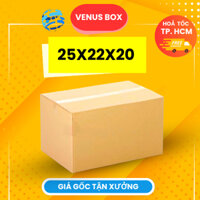 25x22x20 Combo 100 Hộp Carton, Thùng Giấy Cod Gói Hàng, Hộp bìa Carton Đóng Hàng, Sản Phẩm Giá Rẻ - Hộp Carton Venus Box