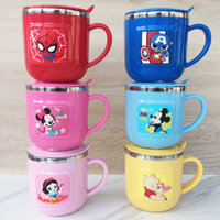 260ml Cốc Nước Trẻ Em Disney Home Nước Uống Chống Giọt Bình Sữa Inox 316