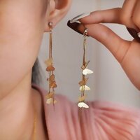 2612 Người Bộ Sưu Tập Bướm Phong Cách Dài Tua Rua Bông Tai Mặt Bông Tai Bông Tai Nữ Tính Khí Siêu Cổ Tích Phong Cách Khí Quyển Hàn Quốc Thời Trang 3.30.2