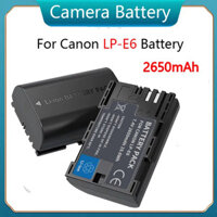 2650mAh máy ảnh Pin LP E6 LP-E6 Pin cho Canon EOS 70d 80D 90D r R5 R6 R7 5D đánh dấu II III IV 5DS 5DSR 6D 7D DSLR
