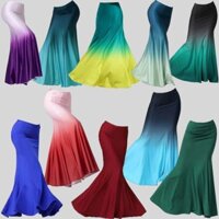 [2658 Váy thực hành Khiêu vũ Bộ sưu tập dân tộc Đào tạo biểu diễn] Chuyển sắc Hông Quấn Nữ Biểu diễn Váy dài Nghệ thuật Váy thử nghiệm Trang phục Tsutsuren Bust