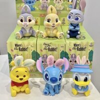 [2669 Bộ sưu tập người] MINISO Hộp bí ẩn dòng thỏ Winnie the Pooh Stitch Búp bê chơi hợp thời trang Quà tặng trang trí máy tính để bàn dễ thương dành cho nữ