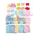 27 Món Màu Cho Trẻ Sơ Sinh(5 Áo, 5 Quần, 10 Bao Tay Chân, 5 Tã Dán, 2 Nón)
