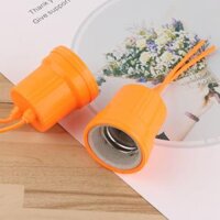 27/03 VỀ HÀNG. ĐUI ĐÈN SỨ E27 CHỊU NHIỆT MÀU CAM