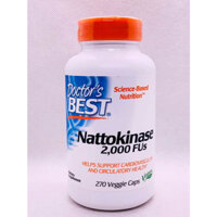 [270v] Natto-kinase ngăn ngừa đột quỵ và hỗ trợ sau tai biến Doctor’s Best Nattokinase - HSD 2.2027