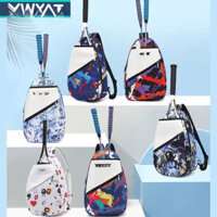 [2729 Bộ sưu tập người] Ba lô cầu lông phong cách mới dành cho trẻ em Nam nữ Ba lô thể thao thông thường 2 miếng Túi đựng vợt cầu lông lưới Túi đeo vai