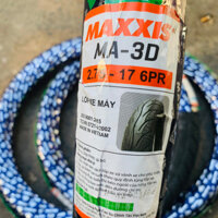 (2.75/17) Vỏ Maxxis 3D (Kim cương) dùng ruột cho xe số Wave RS, Dream, Future, Jupiter,... - Vỏ sử dụng ruột